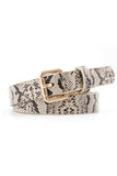 SNAKE SKIN PATTERN CASUAL BELT