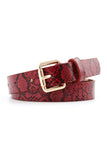 SNAKE SKIN PATTERN CASUAL BELT