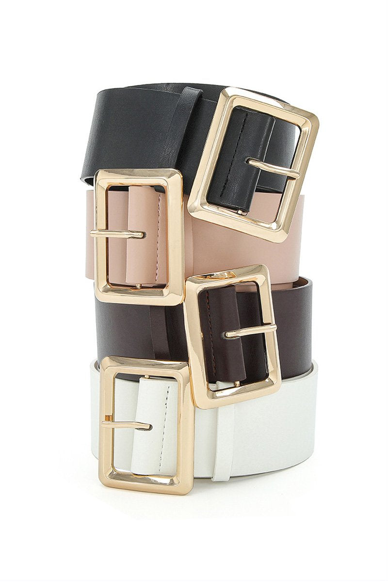 SIMPLE SQUARE BUCKLE DANDY BELT