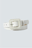 BIG SQUARE BUCKLE SLIM BELT