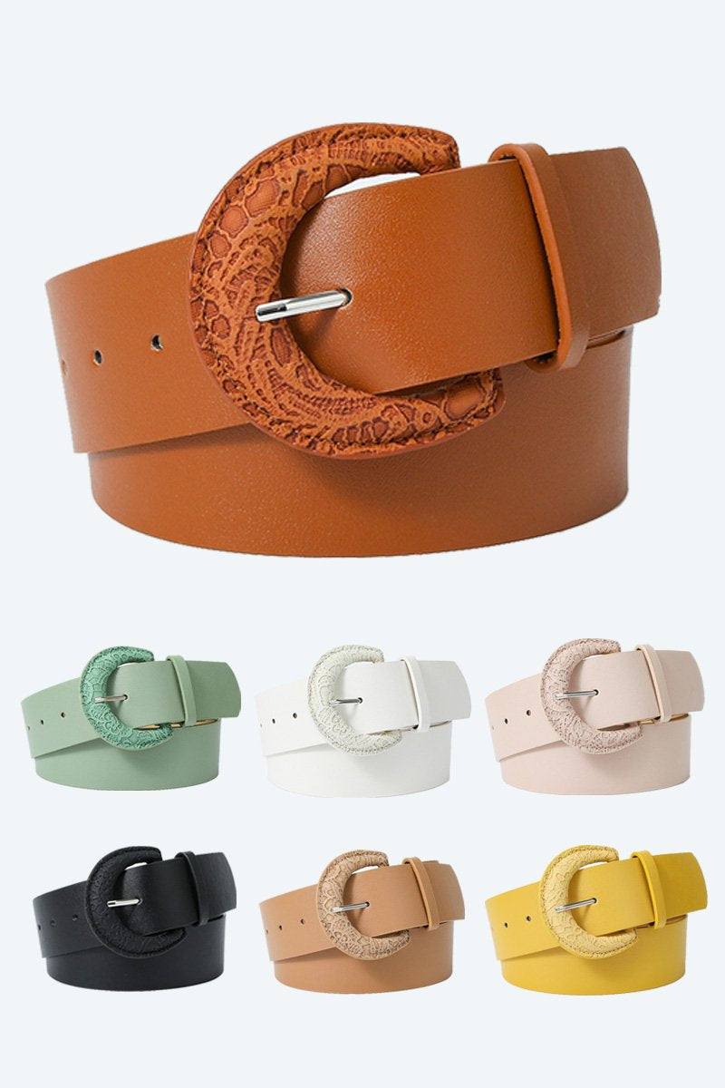 ROUND BUCKLE SIMPLE FASHION BELT