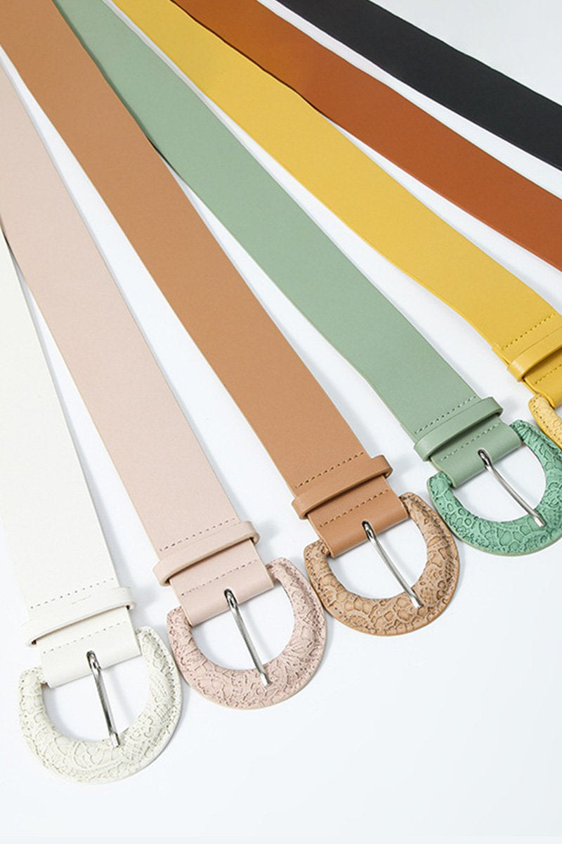 ROUND BUCKLE SIMPLE FASHION BELT