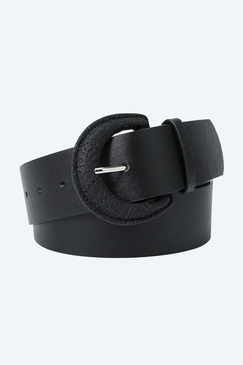 ROUND BUCKLE SIMPLE FASHION BELT