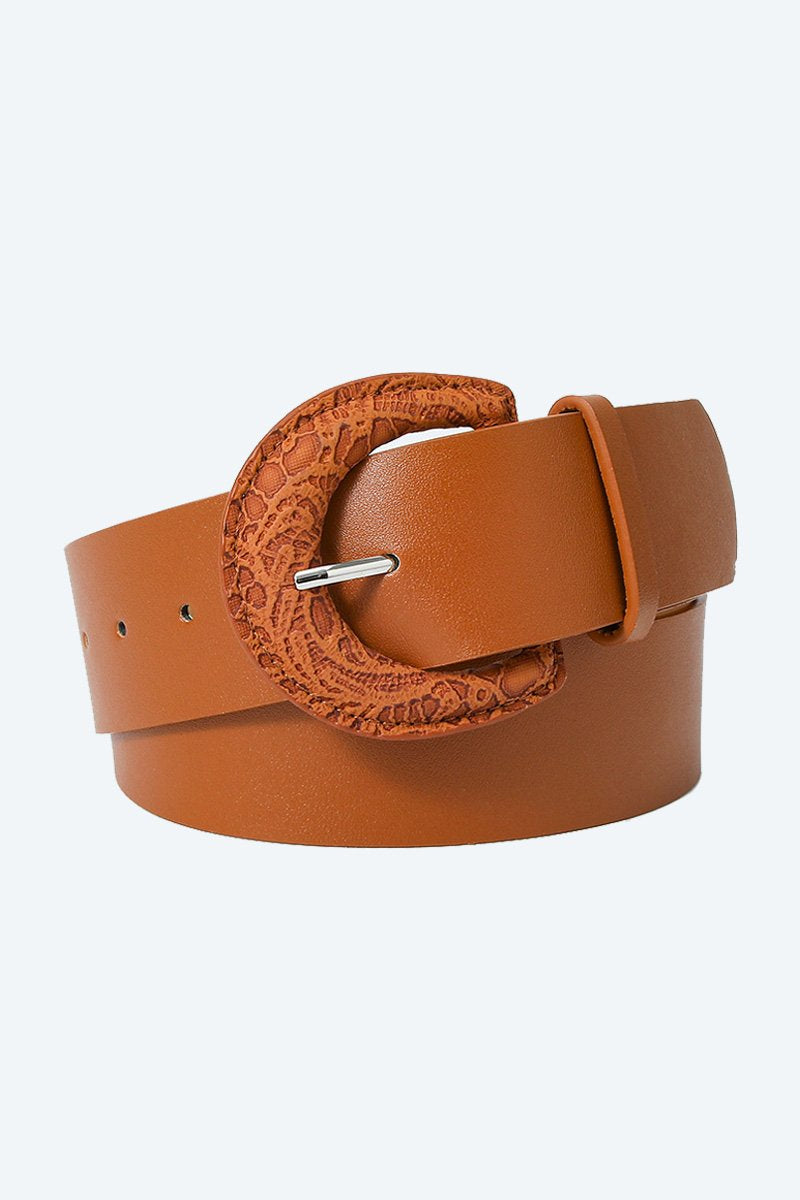 ROUND BUCKLE SIMPLE FASHION BELT