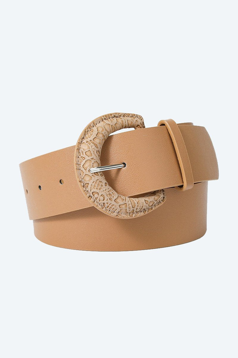 ROUND BUCKLE SIMPLE FASHION BELT