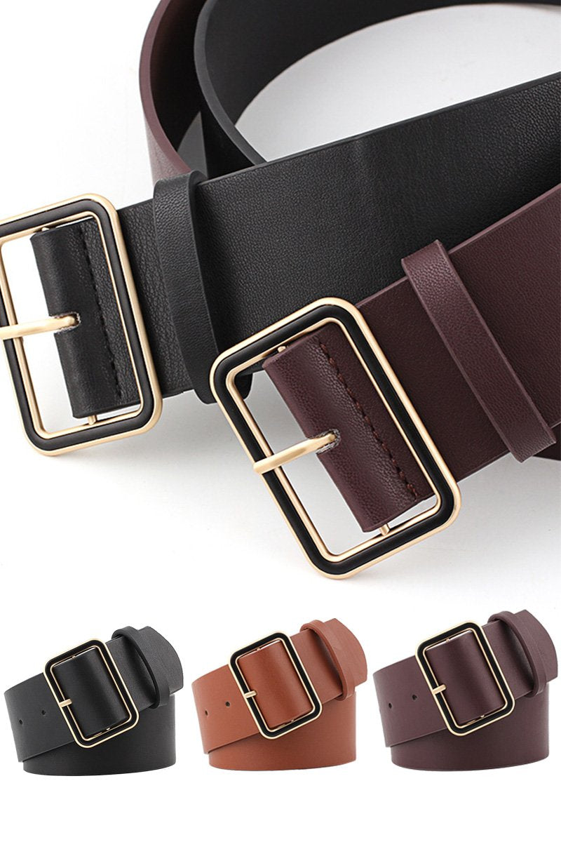 SIMPLE SQUARE BUCKLE DANDY BELT