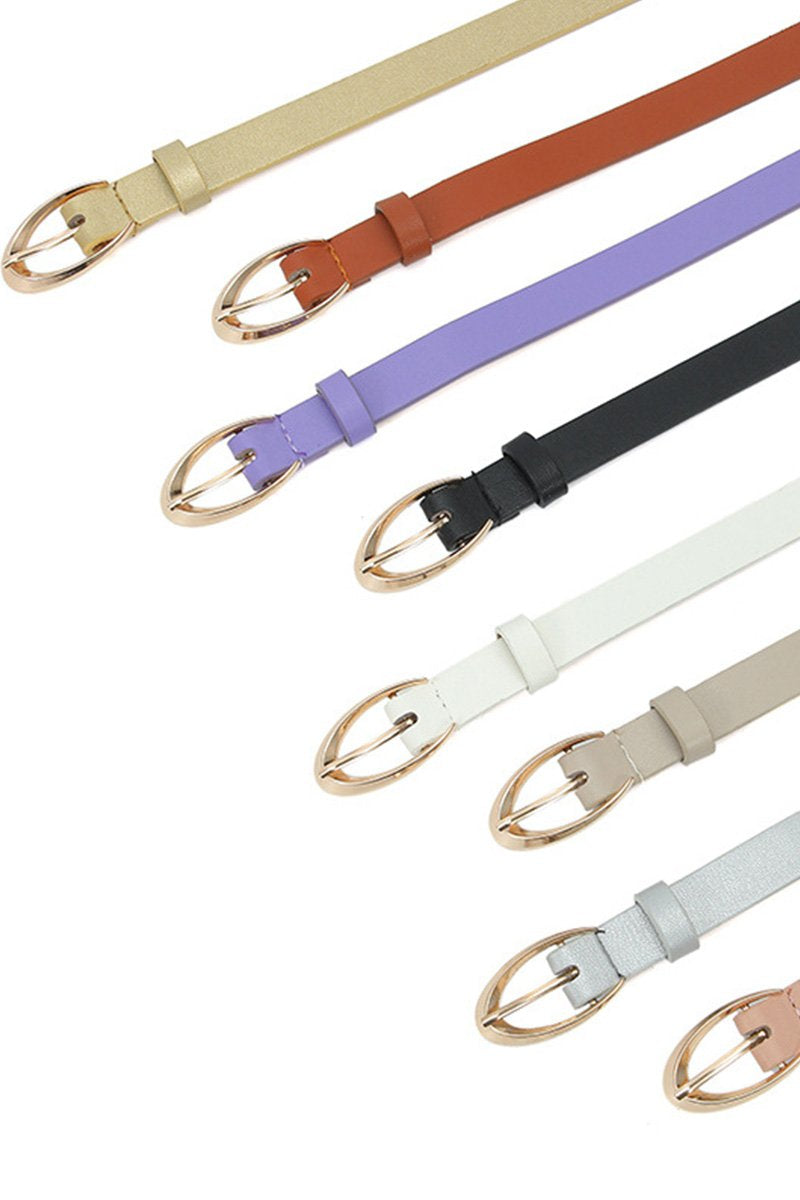 SIMPLE BASIC CASUAL LEATHER BELT