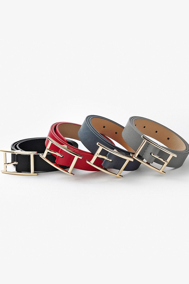 GOLD SQUARE BUCKLE FASHION BELT