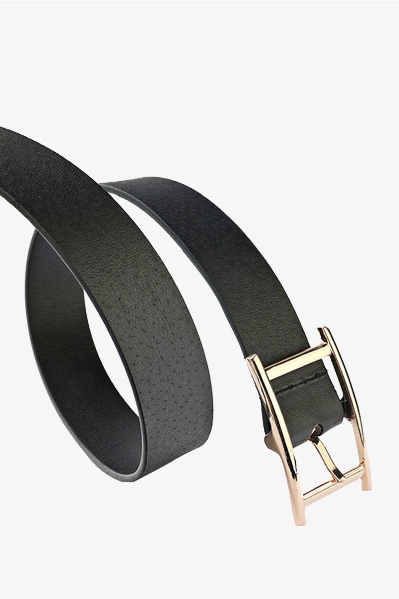 GOLD SQUARE BUCKLE FASHION BELT