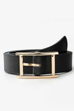 GOLD SQUARE BUCKLE FASHION BELT