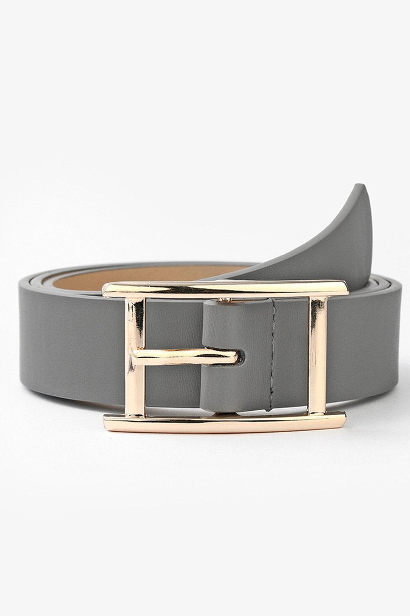 GOLD SQUARE BUCKLE FASHION BELT