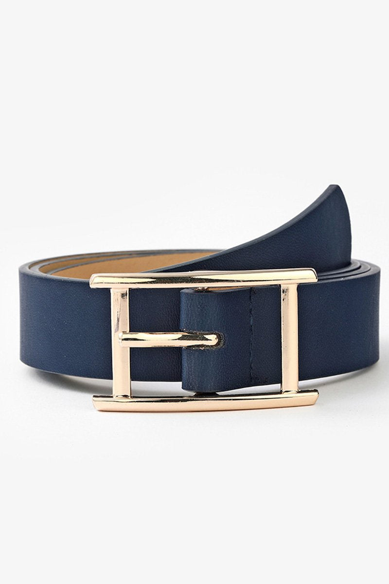 GOLD SQUARE BUCKLE FASHION BELT