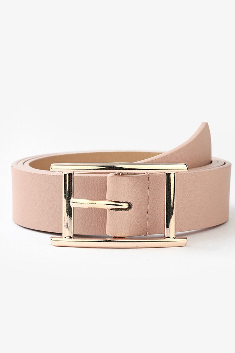 GOLD SQUARE BUCKLE FASHION BELT