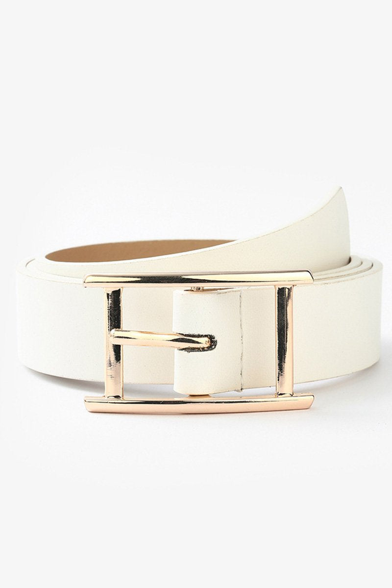 GOLD SQUARE BUCKLE FASHION BELT