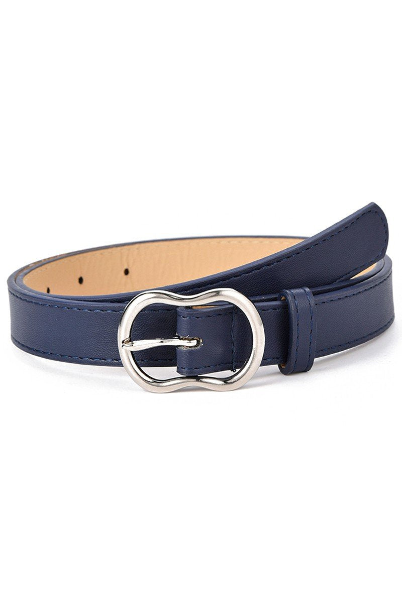 APPLE BUCKLE CASUAL SIMPLE LEATHER BELT FOR WOMEN