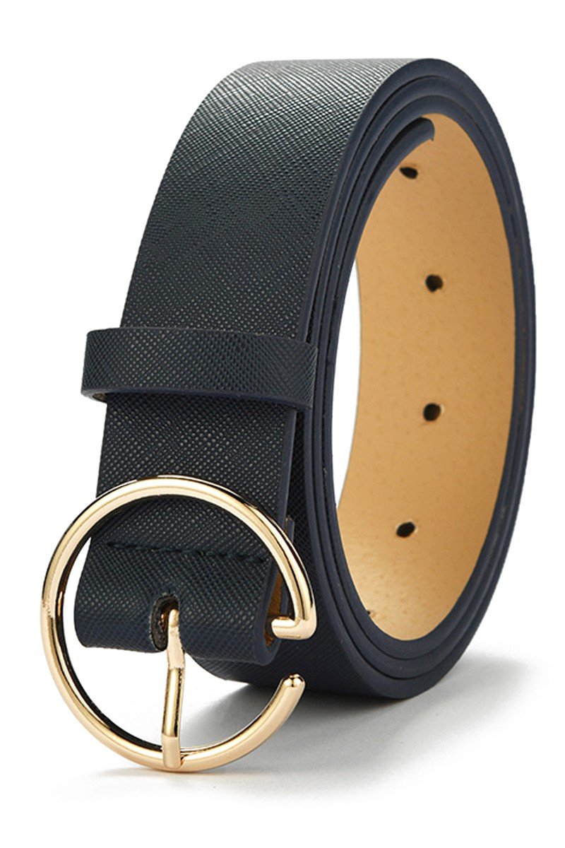 SIMPLE CIRCLE BUCKLE O RING BUCKLE DAILY BELT