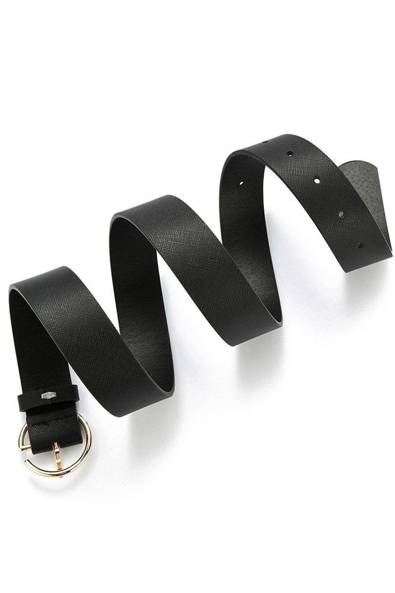 SIMPLE CIRCLE BUCKLE O RING BUCKLE DAILY BELT