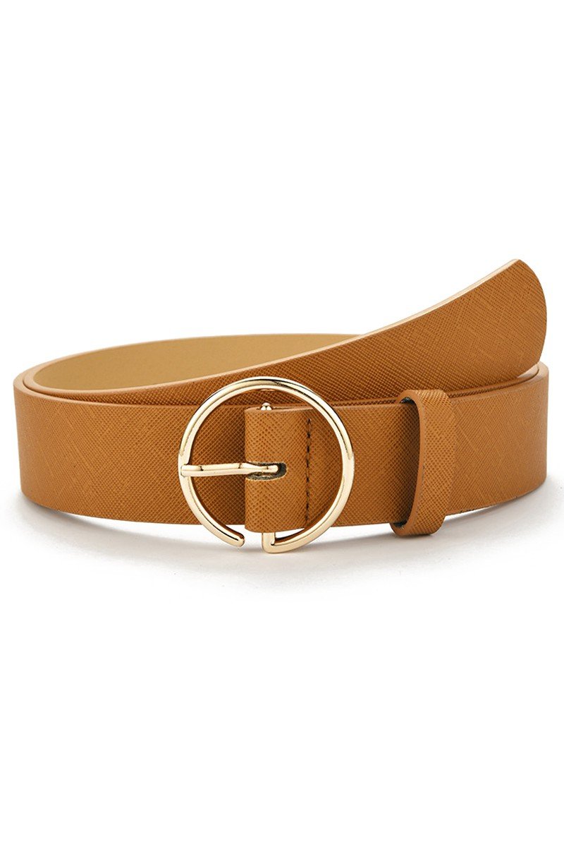 SIMPLE CIRCLE BUCKLE O RING BUCKLE DAILY BELT