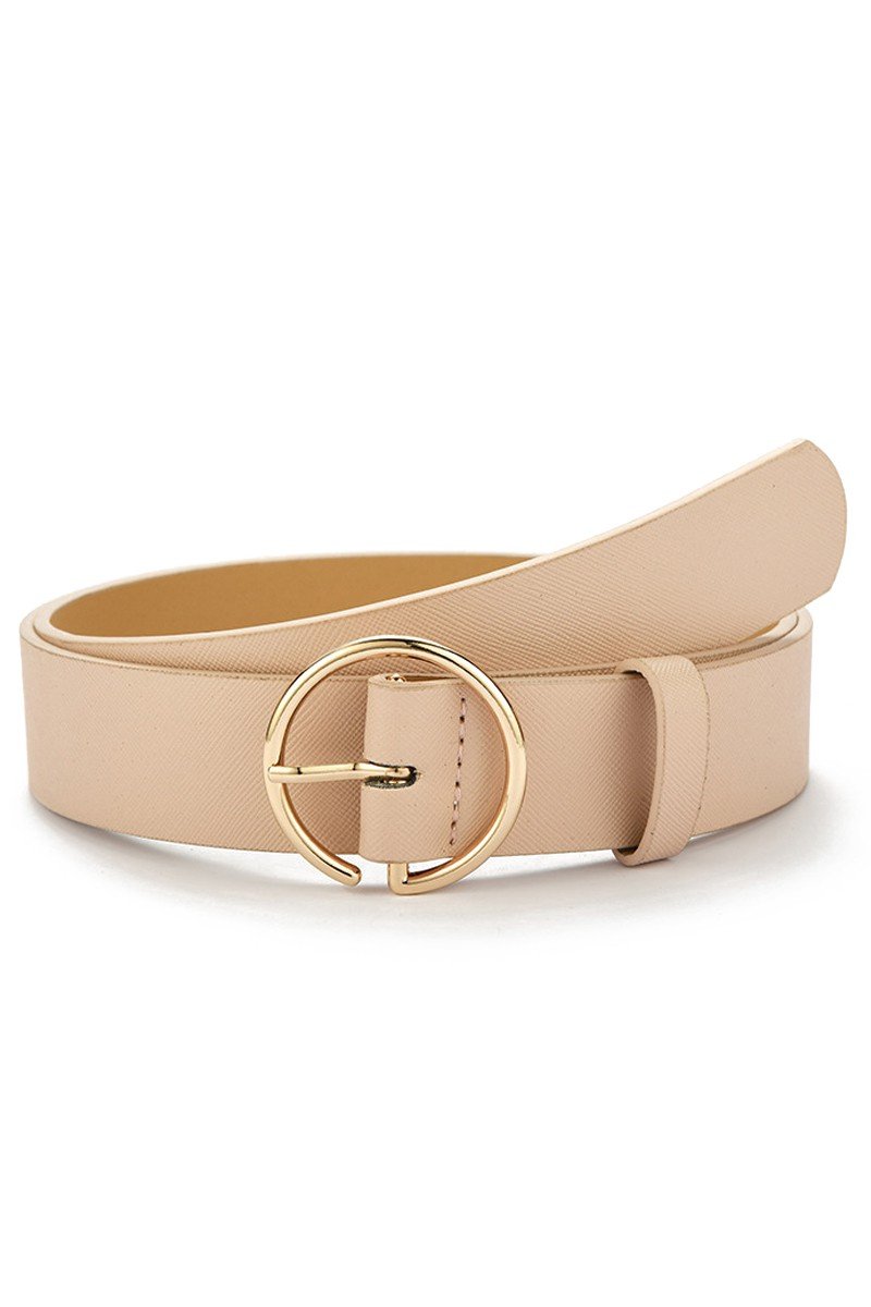 SIMPLE CIRCLE BUCKLE O RING BUCKLE DAILY BELT