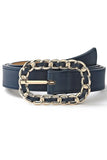 RECTANGLE CHAIN BUCKLE FASHION BELT