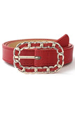 RECTANGLE CHAIN BUCKLE FASHION BELT