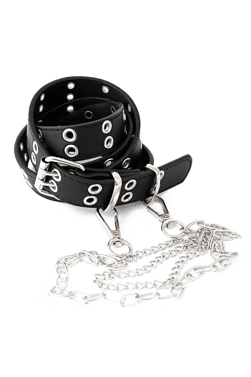 DOUBLE PRONG CHAIN DECKED BELT