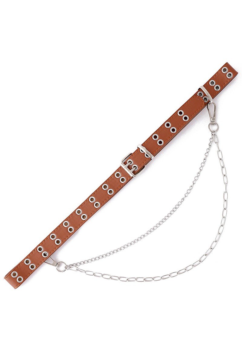 DOUBLE PRONG CHAIN DECKED BELT