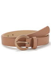 CASUAL ROUND BUCKLE SIMPLE BELT