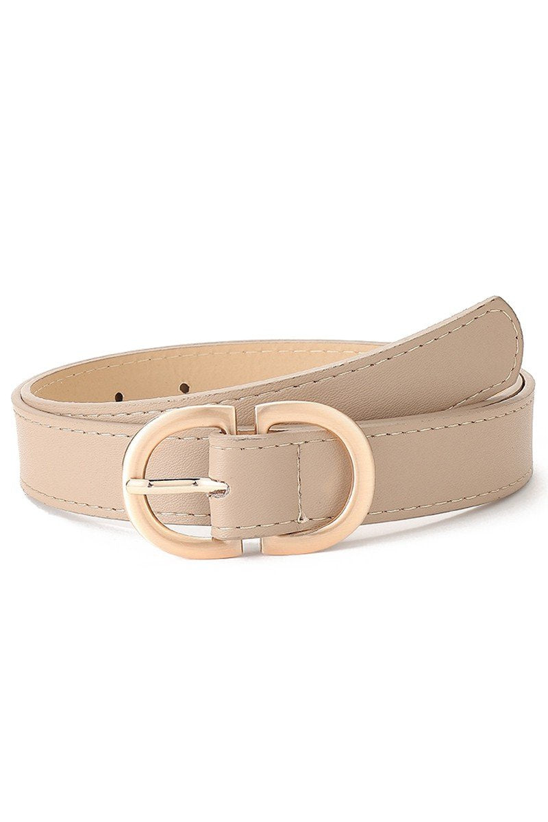 DOUBLE FRAME BUCKLE SIMPLE BELT