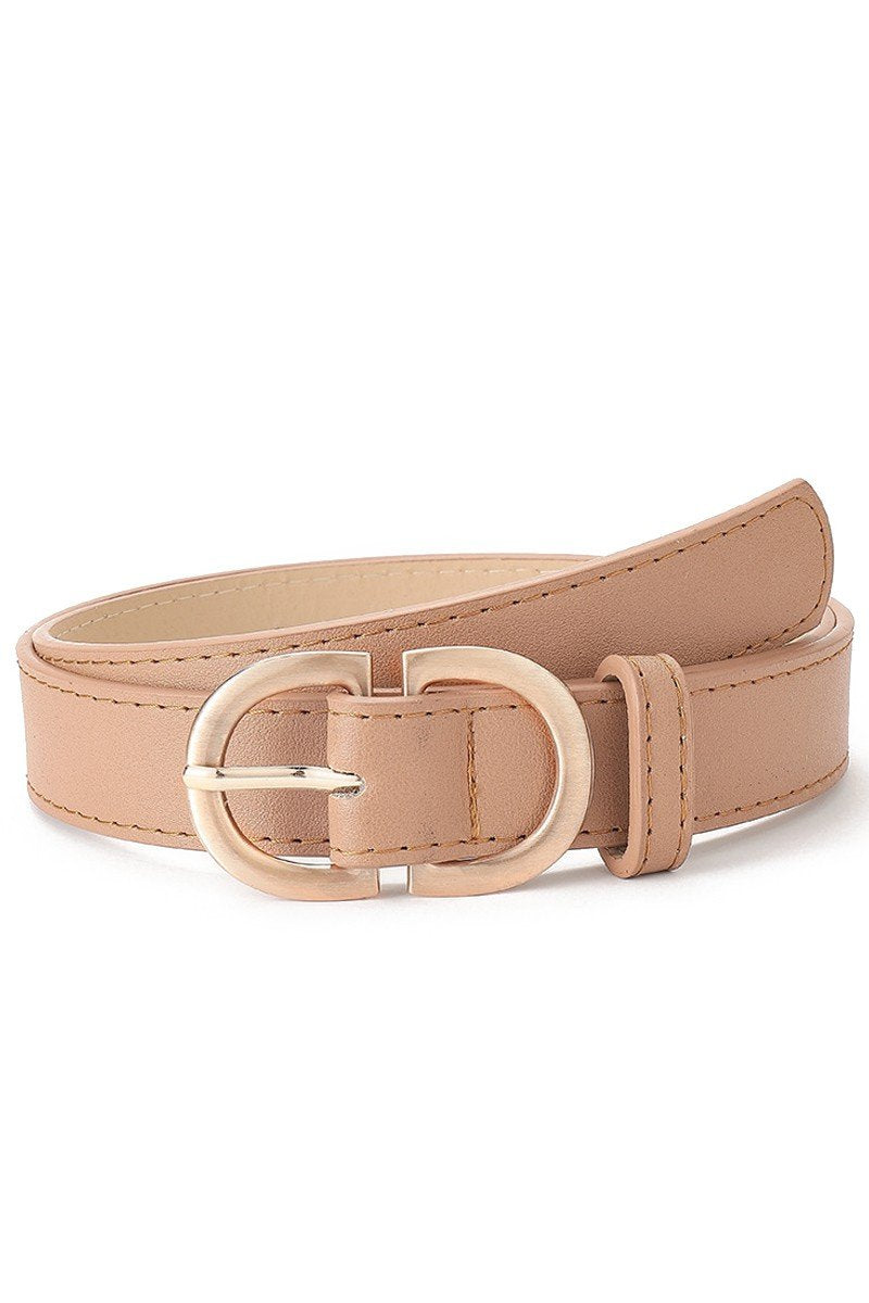 DOUBLE FRAME BUCKLE SIMPLE BELT