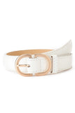 DOUBLE FRAME BUCKLE SIMPLE BELT