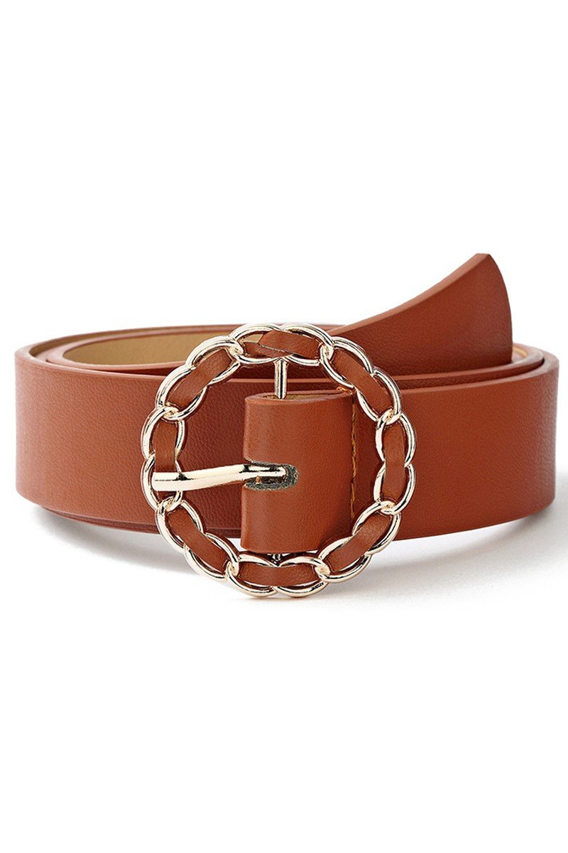 CASUAL CIRCLE CHAIN BUCKLE BELT