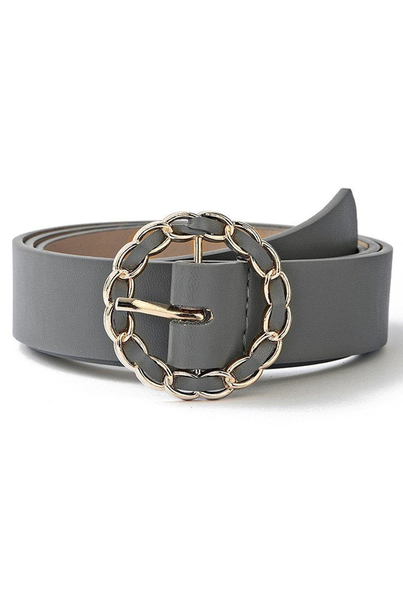 CASUAL CIRCLE CHAIN BUCKLE BELT