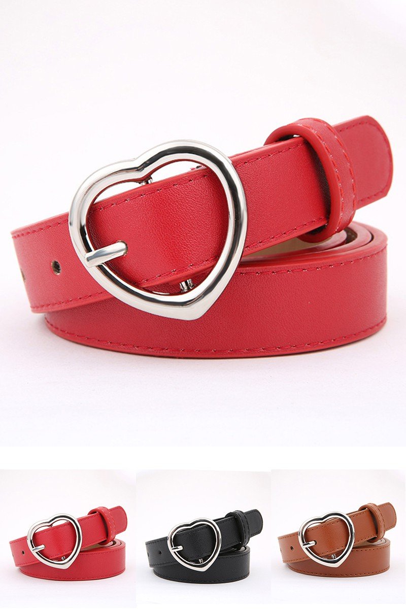 HEART BUCKLE STYLISH FASHION BELT