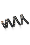 TRENDY FASHION SIMPLE EYELET LEATHER BELT