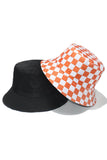 PLAID PATTERN DANDY BUCKET HAT FISHERMAN HAT