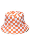 PLAID PATTERN DANDY BUCKET HAT FISHERMAN HAT