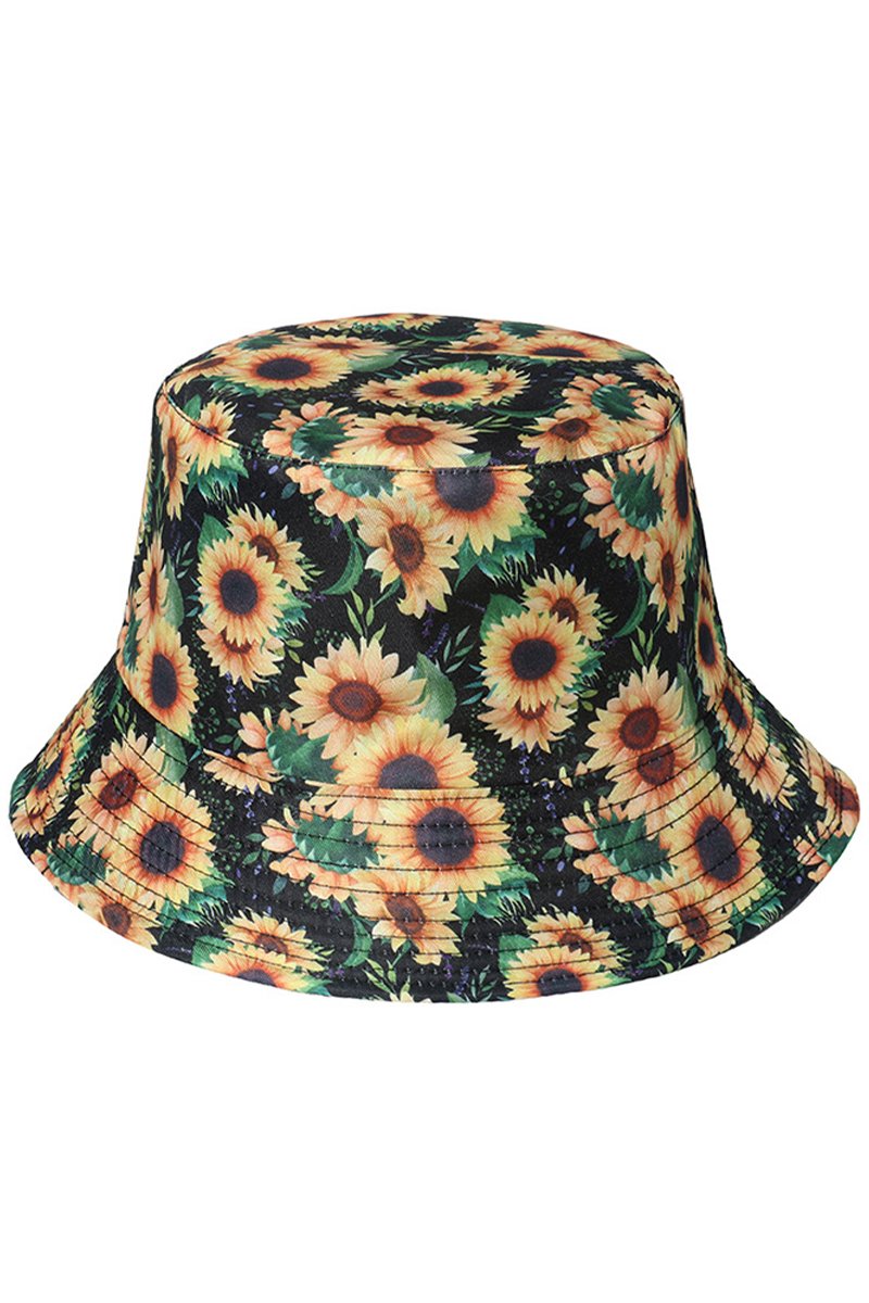 FLORAL PRINTING FASHION FISHERMAN HAT BUCKET HAT