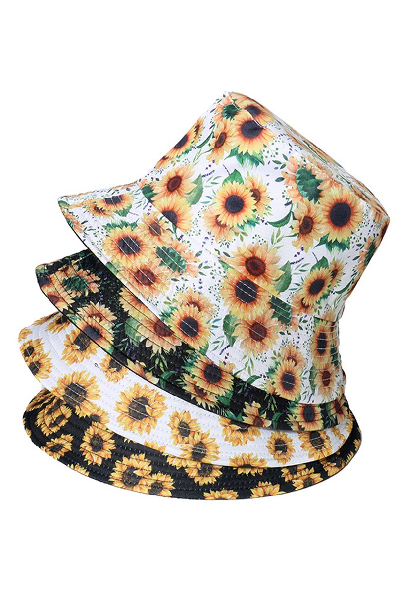 FLORAL PRINTING FASHION FISHERMAN HAT BUCKET HAT