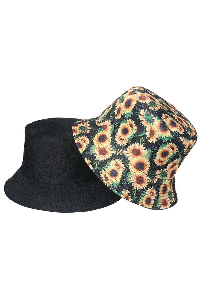 FLORAL PRINTING FASHION FISHERMAN HAT BUCKET HAT