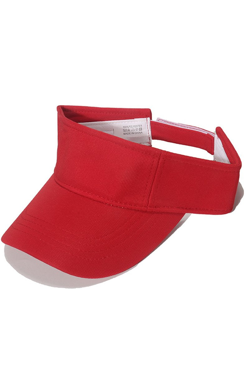 SOLID BASIC SUMMER SUNCAP VISOR