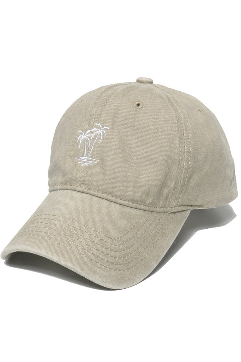 PALM TREE STITCHED DAILY BASEBALL CAP