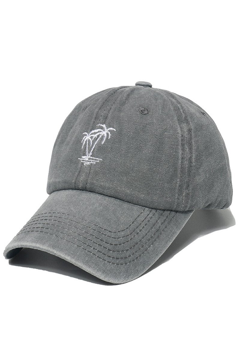 PALM TREE STITCHED DAILY BASEBALL CAP