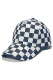 PLAID PATTERN CASUAL BASEBALL CAP