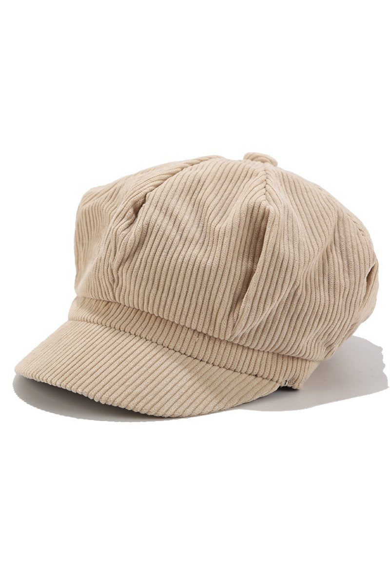 CORDUROY CASUAL NEWSBOY CAP