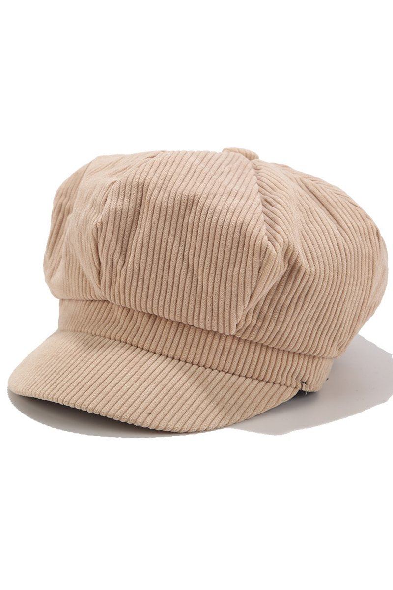 CORDUROY CASUAL NEWSBOY CAP