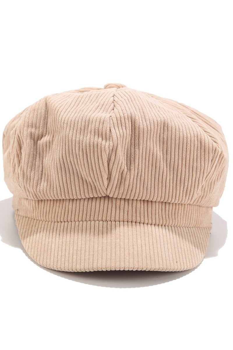 CORDUROY CASUAL NEWSBOY CAP