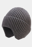 KNITTED SOLID CASUAL BEANIE