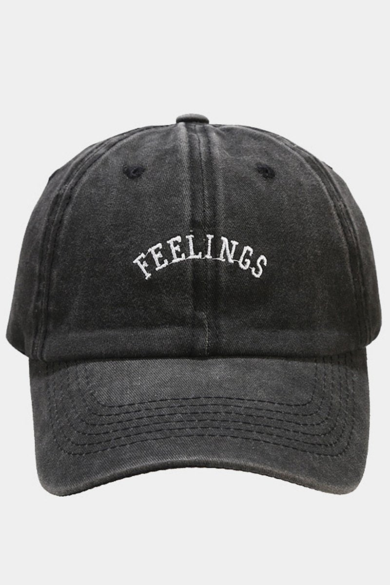 FEELINGS LETTERING BASIC BASEBALL CAP