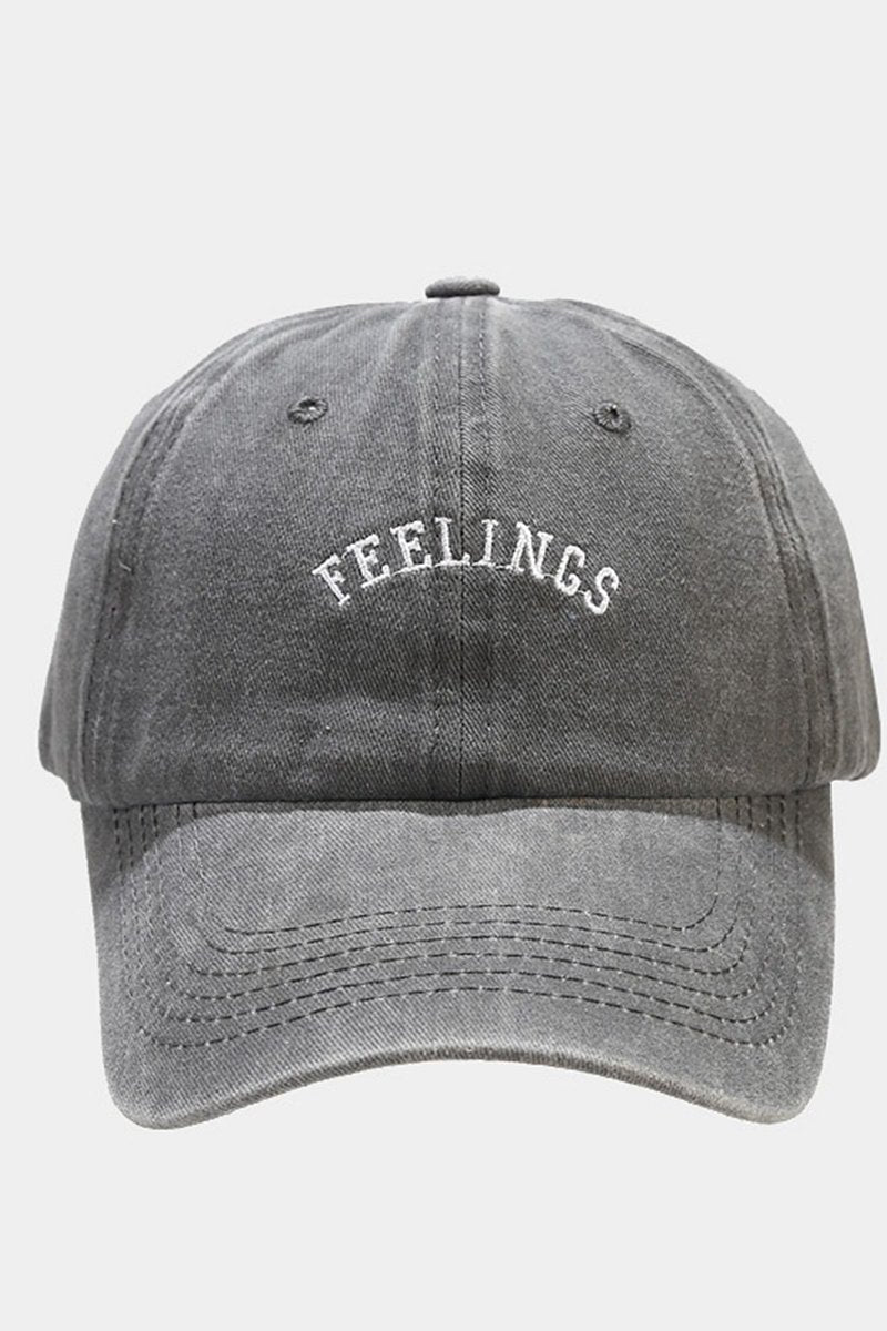 FEELINGS LETTERING BASIC BASEBALL CAP